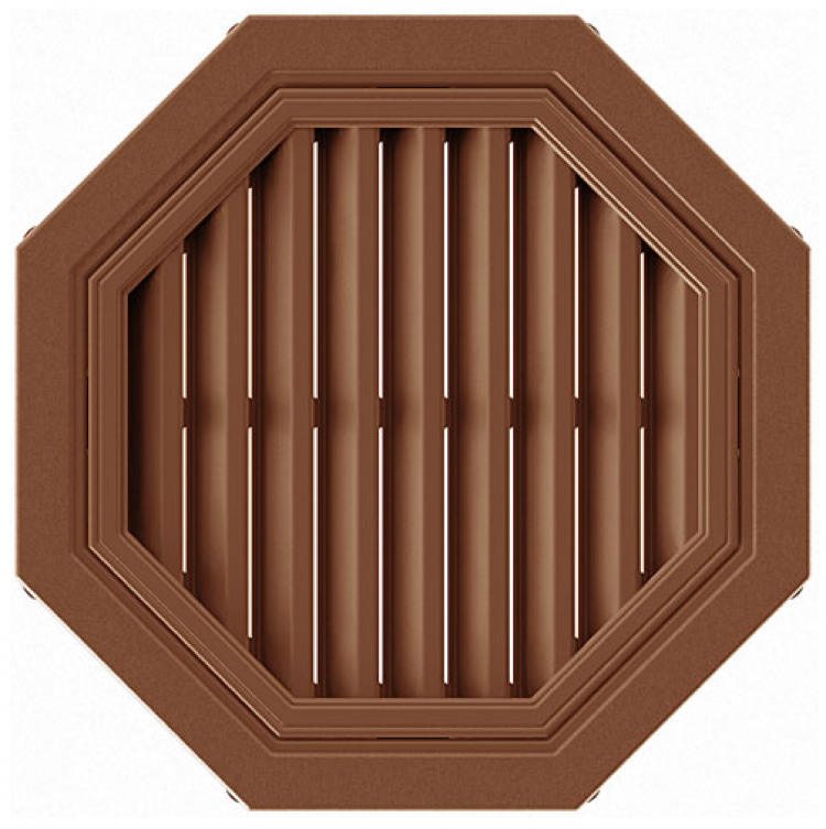 Фронтонная вентиляционная решетка, коричневая - цена 2 700 руб. в .